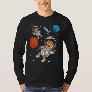 Camiseta Cohetes de viaje espacial Zoológico Animal Astrona