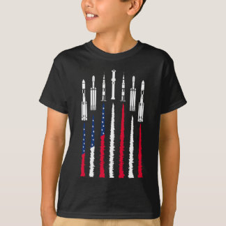 Camiseta Cohetes Espaciales De EE. UU. 4 De Julio Hombres M