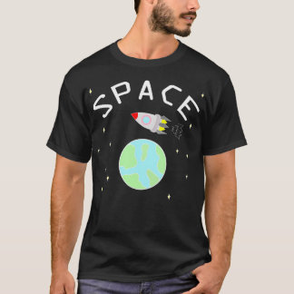 Camiseta Cohetes espaciales y arte terrestre