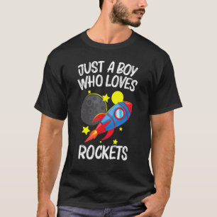 Camiseta Cohetes Guay Para Hombres Niños Cohetes Espacio Ba