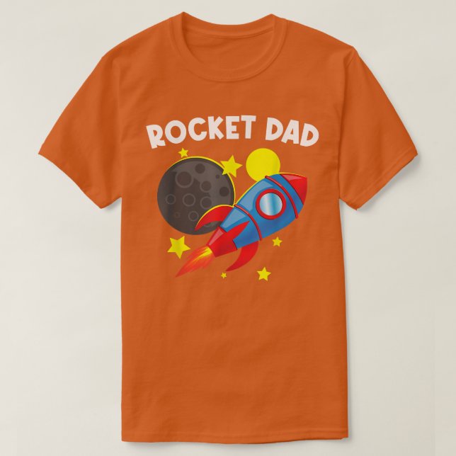 Camiseta Cohetes Guay Para Papá Padre Rockets Espacial Barc (Diseño del anverso)