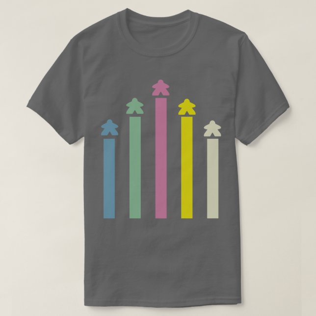 Camiseta Cohetes Meeple (Diseño del anverso)