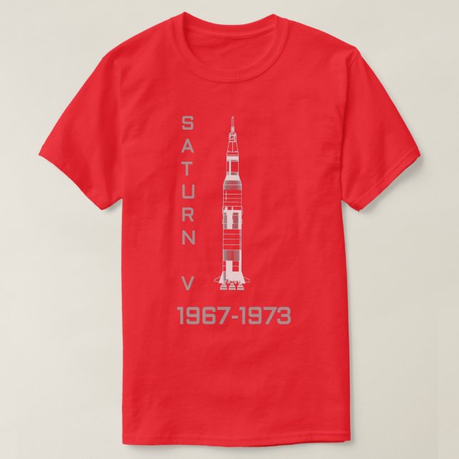 Camiseta Cohetes SAURN V 5 19671973 Moon Landings t (Diseño del anverso)
