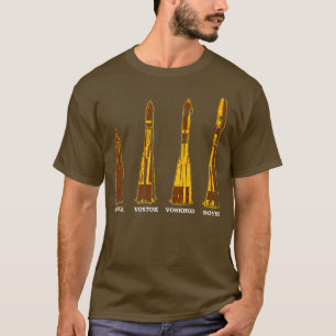 Camiseta Cohetes soviéticos rusos