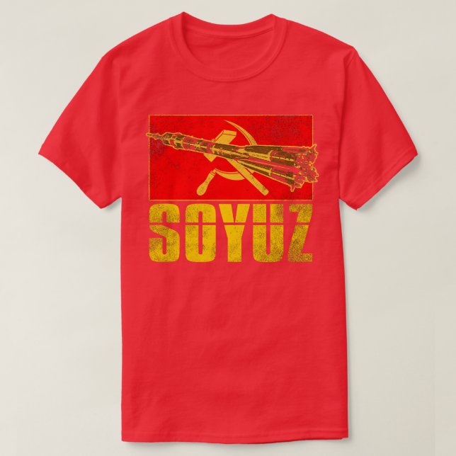 Camiseta Cohetes Soyuz Unión Soviética 4 (Diseño del anverso)
