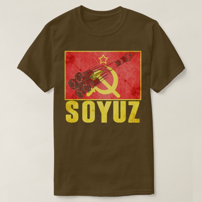 Camiseta Cohetes Soyuz Unión Soviética 9 (Diseño del anverso)