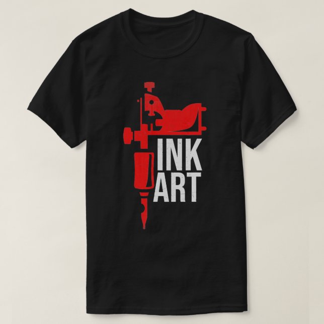 Camiseta Coil Tattoo Machine Ink Art Funny S (Diseño del anverso)