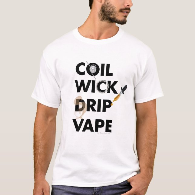 Camiseta Coil Wick Drip Vape por Vape (Anverso)