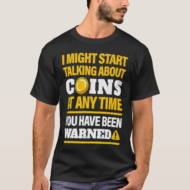Camiseta Coin Collector  Numismatiker Coin Collection (Anverso)