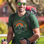 Camiseta Coincidencia anual de viajes de excursión familiar<br><div class="desc">¿De buen humor? Sólo hay que añadir una fogata, s'mores, y el resto de la familia con un traje a juego. El diseño temático del senderismo puede ser personalizar para su próxima aventura familiar con un lugar para el lugar y el año. Perfecto para fotos familiares mientras se explora la...</div>