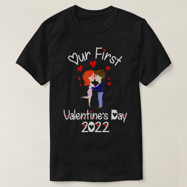 Camiseta Coincidencia con nuestro primer El día de San Vale (Diseño del anverso)