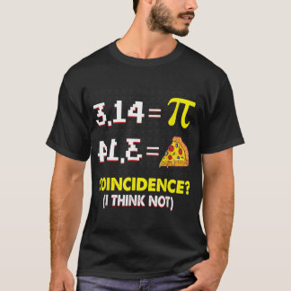 Camiseta Coincidencia Creo Que No Matemáticas Pun Feliz Día