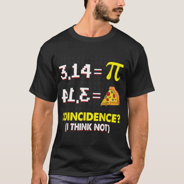 Camiseta Coincidencia Creo Que No Matemáticas Pun Feliz Día (Anverso)