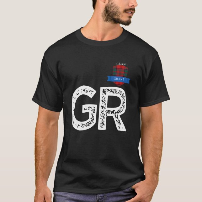 Camiseta Coincidencia de Clan Grant G y R Family (Anverso)