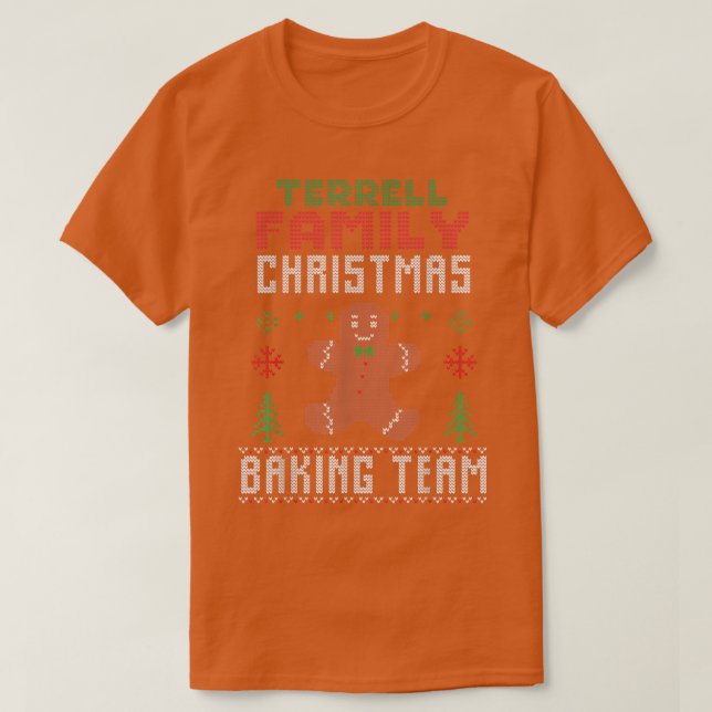 Camiseta Coincidencia de equipo de hornear de Navidades de  (Diseño del anverso)