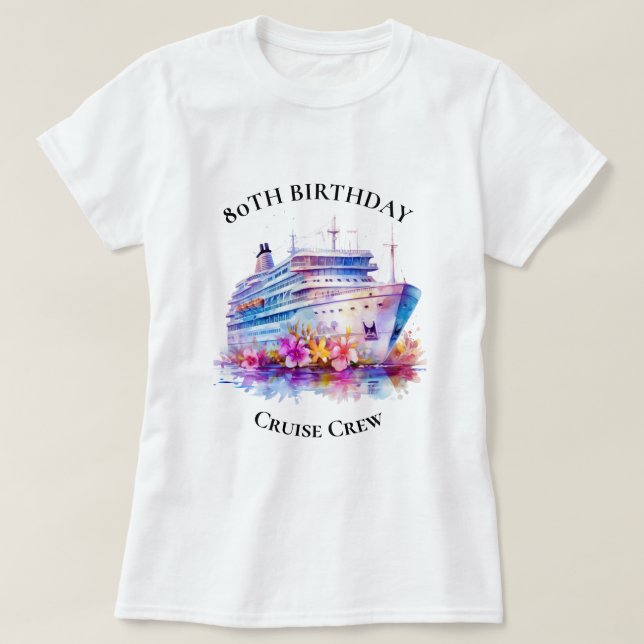 Camiseta Coincidencia de grupo de crucero de cumpleaños de  (Diseño del anverso)