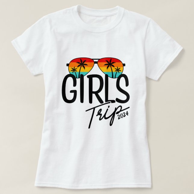 Camiseta Coincidencia de grupo de viaje de Chicas de año pe (Diseño del anverso)