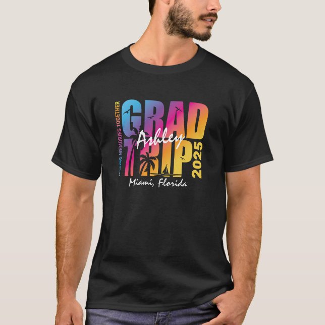 Camiseta Coincidencia de grupo de viajes de graduación de p (Anverso)