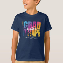Camiseta Coincidencia de grupo de viajes de graduación de p
