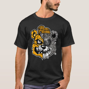 Camiseta Coincidencia de la cabeza del oso OG de la mano am