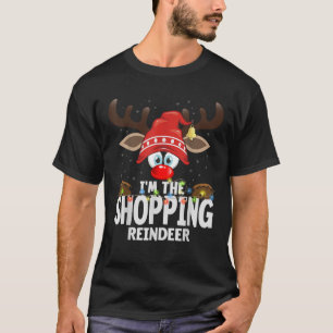 Camiseta Coincidencia de Navidad Soy el reno de compras