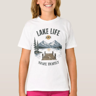 Camiseta Coincidencia de vacaciones familiares retro grunge