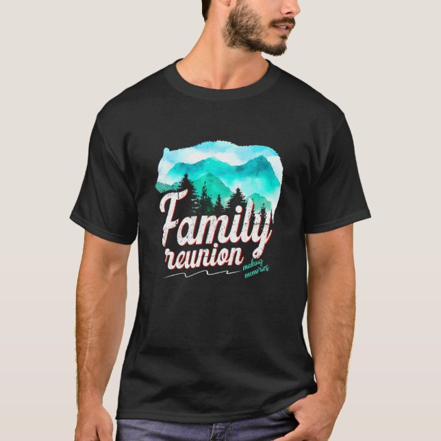 Camiseta Coincidencia de viaje de campamento de oso de mont (Anverso)