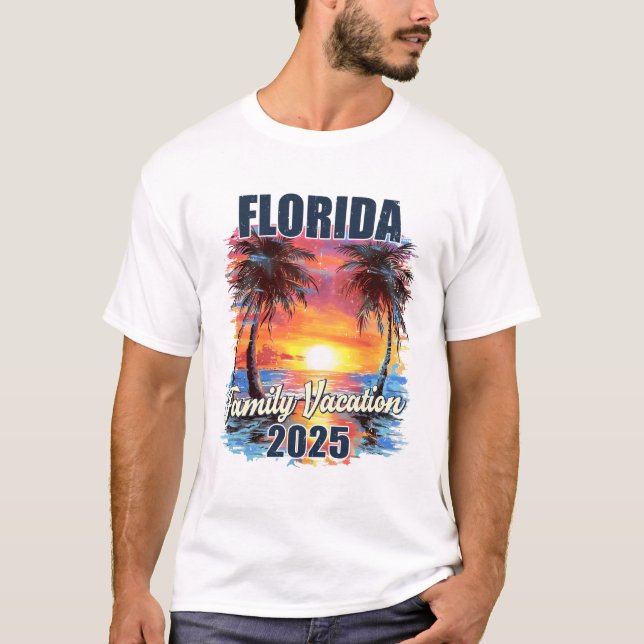 Camiseta Coincidencia de viajes de verano en Florida 2025 (Anverso)