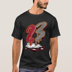 Camiseta Coincidencia del 23 Drip Retro Cardenal Rojo 3s