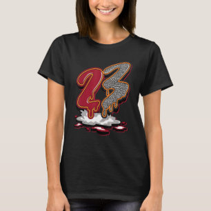 Camiseta Coincidencia del 23 Drip Retro Cardenal Rojo 3s