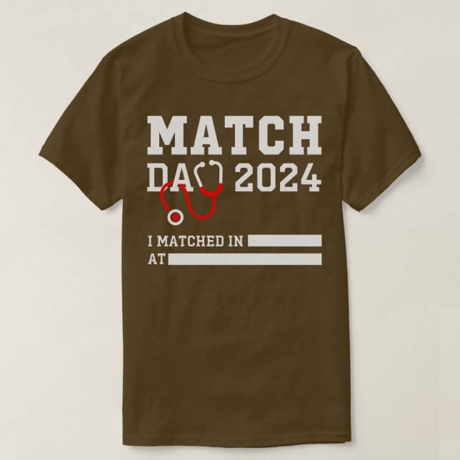 Camiseta Coincidencia Día 2024 Residencia médica NRMP Escue (Diseño del anverso)