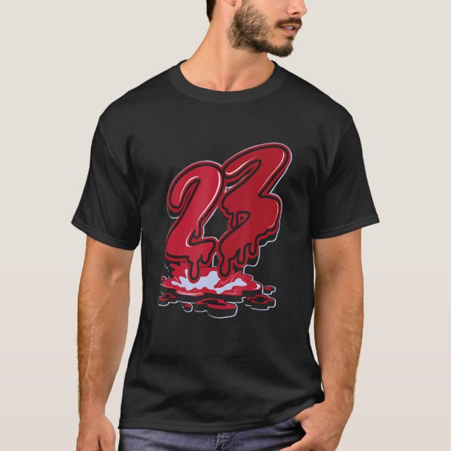 Camiseta Coincidencia Retro De Deriva Red Número 23 Para Ho (Anverso)