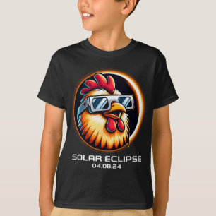 Camiseta Coincidencia total de pollos en el eclipse solar 2