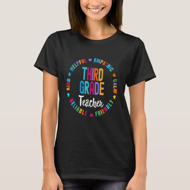 Camiseta Coincidente escuadrón de profesor de tercer grado  (Anverso)