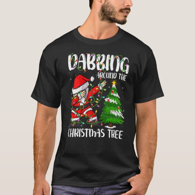 Camiseta Coincidiendo con Santa Dabbing alrededor de los Na (Anverso)