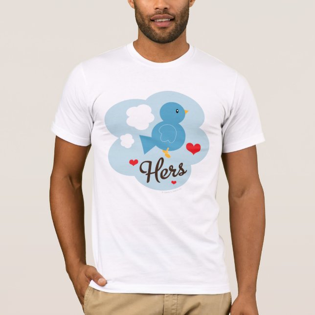 Camiseta Coincidiendo con su amor Camisas de Tejas de Pájar (Anverso)