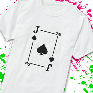 Camiseta Coincidir con el juego de tarjetas de Jack Spades