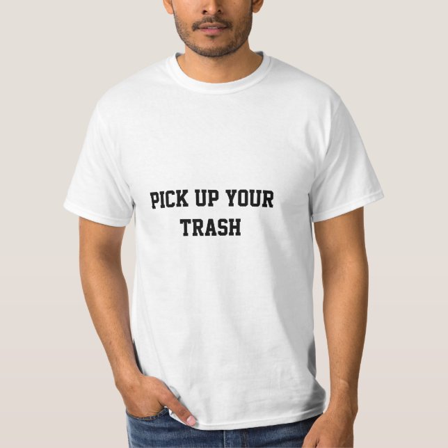 Camiseta Coja su basura (Anverso)