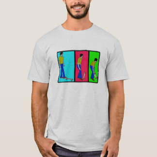 Camiseta coja su filtro del mosaico de la frontera del