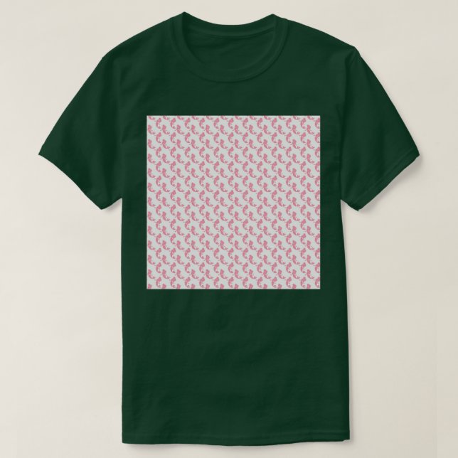 Camiseta Cojín de Cuello de Sirena Blanco y Rosa Cuello G (Diseño del anverso)
