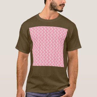 Camiseta Cojín de Cuello de Sirena Rosada y Blanca Cuello G