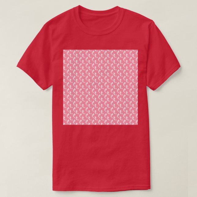 Camiseta Cojín de Cuello de Sirena Rosada y Blanca Cuello G (Diseño del anverso)