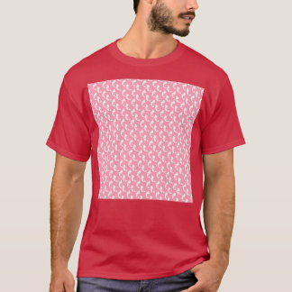 Camiseta Cojín de Cuello de Sirena Rosada y Blanca Cuello G