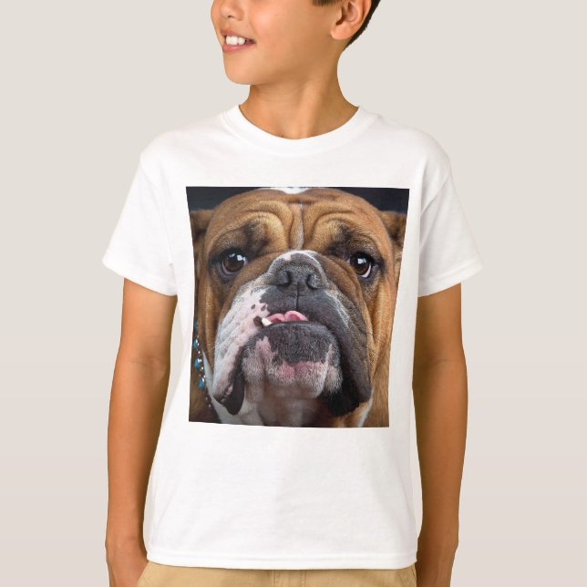Camiseta Cojín decorativo de Bulldog inglés (Anverso)