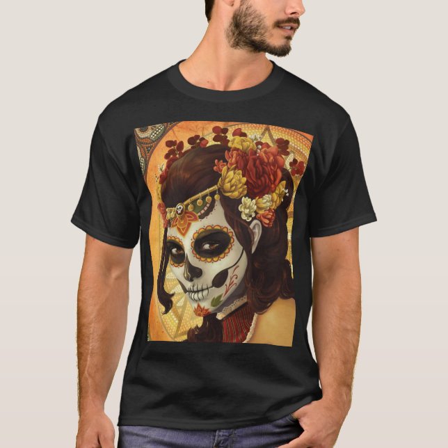 Camiseta Cojín decorativo Dia De Los Muertos (Anverso)