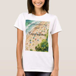 Camiseta Cojín Playero Personalizable Copacabana Hotel Sol