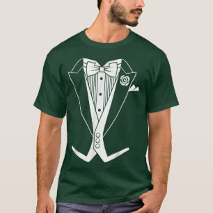 Camiseta Cojín trasero de esmoquín blanco