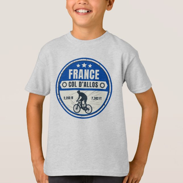 Camiseta Col d'Allos, ruta francesa Alpes motobike (Anverso)