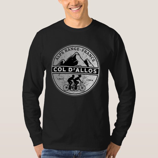 Camiseta Col d'Allos, ruta francesa Alpes motobike (Anverso)