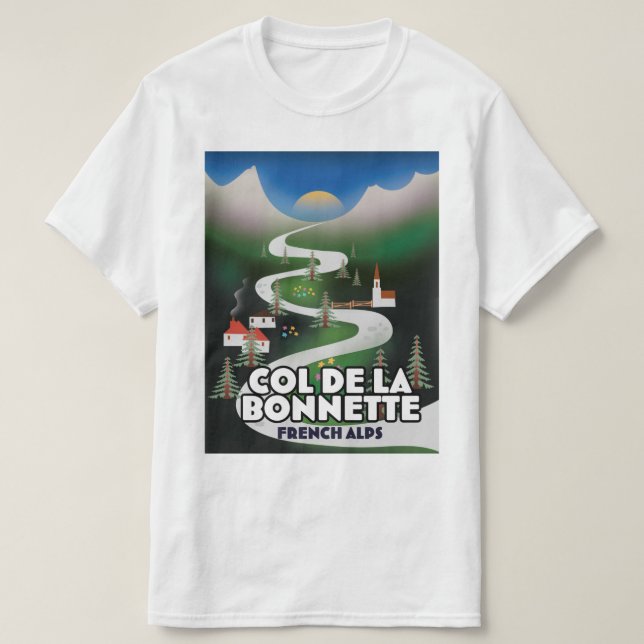 Camiseta Col de la Bonette, Francia (Diseño del anverso)